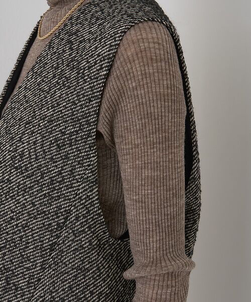 Rouge vif la cle / ルージュ・ヴィフ ラクレ ベスト | 【セットアップ対応】ポリウーリングカルゼVネックベスト | 詳細15