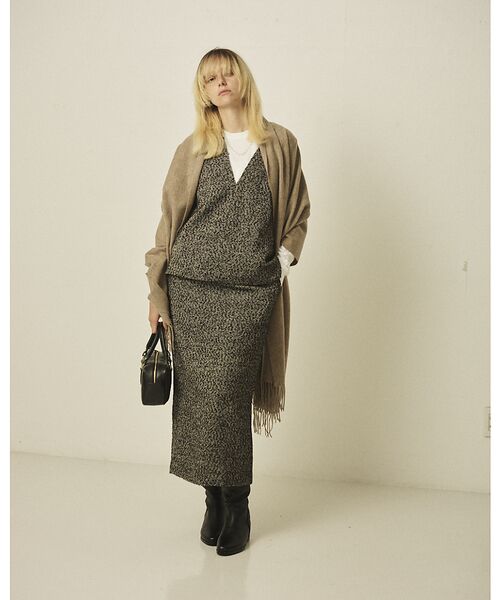 Rouge vif la cle / ルージュ・ヴィフ ラクレ ベスト | 【セットアップ対応】ポリウーリングカルゼVネックベスト | 詳細7