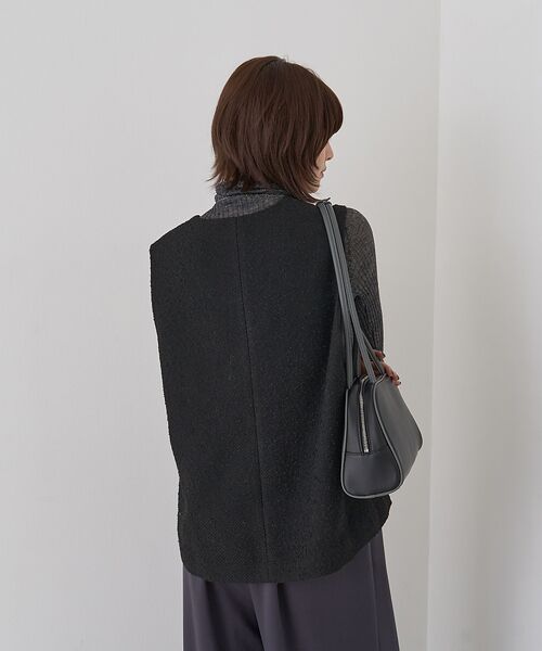 Rouge vif la cle / ルージュ・ヴィフ ラクレ ベスト | 【セットアップ対応】ポリウーリングカルゼVネックベスト | 詳細21