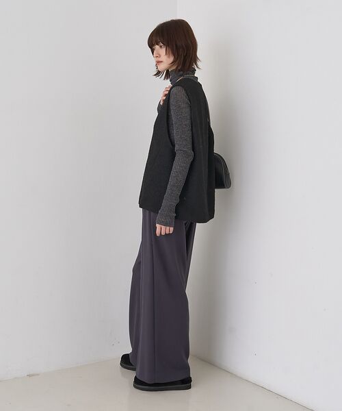 Rouge vif la cle / ルージュ・ヴィフ ラクレ ベスト | 【セットアップ対応】ポリウーリングカルゼVネックベスト | 詳細25