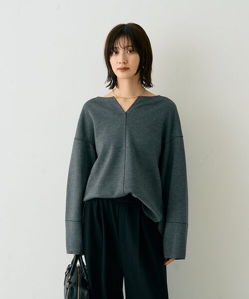 Rouge vif la cle / ルージュ・ヴィフ ラクレ ニット・セーター | 圧縮ニットプルオーバーブラウス | 詳細19