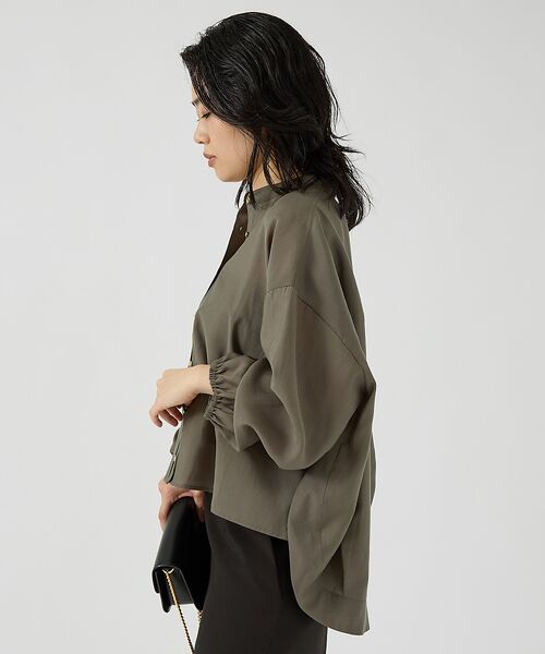 Rouge vif la cle / ルージュ・ヴィフ ラクレ シャツ・ブラウス | スタンドカラータックシャツカーデ | 詳細7