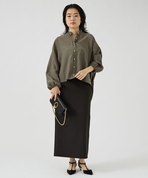 Rouge vif la cle / ルージュ・ヴィフ ラクレ シャツ・ブラウス | スタンドカラータックシャツカーデ | 詳細9