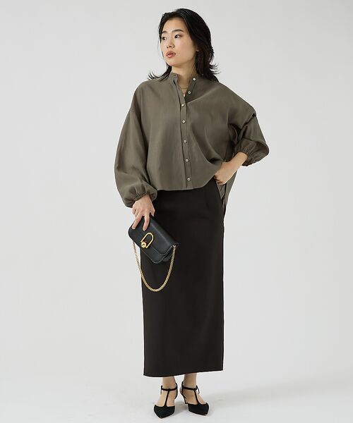 Rouge vif la cle / ルージュ・ヴィフ ラクレ シャツ・ブラウス | スタンドカラータックシャツカーデ | 詳細10