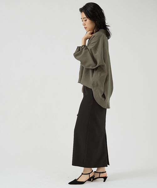 Rouge vif la cle / ルージュ・ヴィフ ラクレ シャツ・ブラウス | スタンドカラータックシャツカーデ | 詳細11