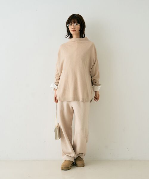 Rouge vif la cle / ルージュ・ヴィフ ラクレ ニット・セーター | ボトルネックポンチョライクニットプルオーバー | 詳細6