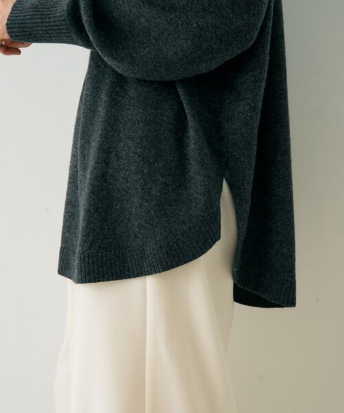 Rouge vif la cle / ルージュ・ヴィフ ラクレ ニット・セーター | ボトルネックポンチョライクニットプルオーバー | 詳細20