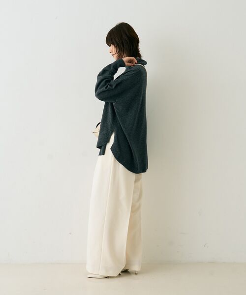 Rouge vif la cle / ルージュ・ヴィフ ラクレ ニット・セーター | ボトルネックポンチョライクニットプルオーバー | 詳細14