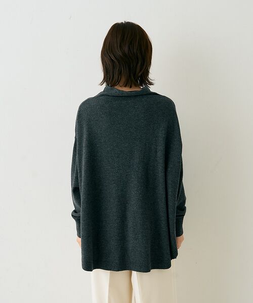 Rouge vif la cle / ルージュ・ヴィフ ラクレ ニット・セーター | ボトルネックポンチョライクニットプルオーバー | 詳細16