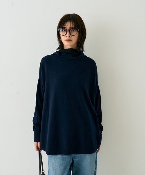 Rouge vif la cle / ルージュ・ヴィフ ラクレ ニット・セーター | ボトルネックポンチョライクニットプルオーバー | 詳細22