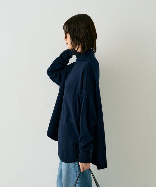 Rouge vif la cle / ルージュ・ヴィフ ラクレ ニット・セーター | ボトルネックポンチョライクニットプルオーバー | 詳細23