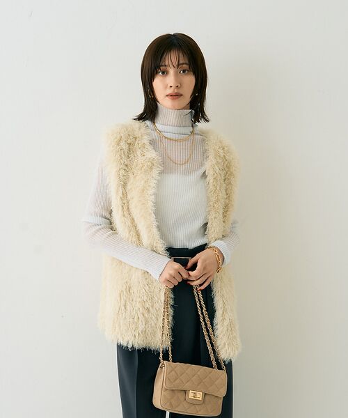 Rouge vif la cle / ルージュ・ヴィフ ラクレ ニット・セーター | フェザーニットジレベスト | 詳細1