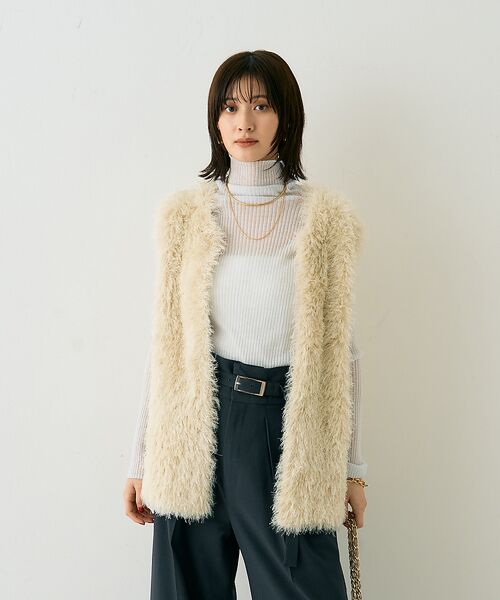 Rouge vif la cle / ルージュ・ヴィフ ラクレ ニット・セーター | フェザーニットジレベスト | 詳細2