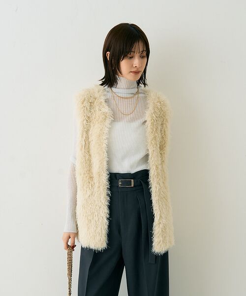 Rouge vif la cle / ルージュ・ヴィフ ラクレ ニット・セーター | フェザーニットジレベスト | 詳細5