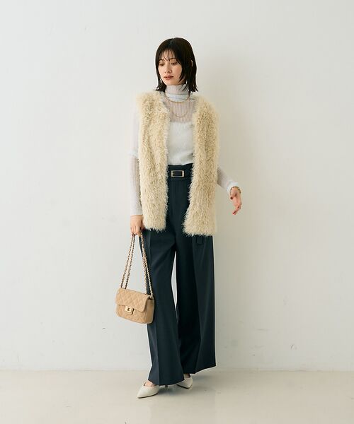 Rouge vif la cle / ルージュ・ヴィフ ラクレ ニット・セーター | フェザーニットジレベスト | 詳細7