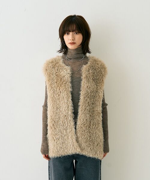 Rouge vif la cle / ルージュ・ヴィフ ラクレ ニット・セーター | フェザーニットジレベスト | 詳細23