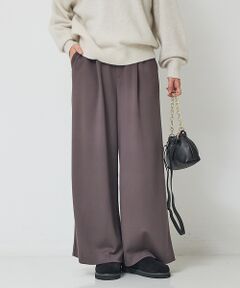 Rouge vif la cle / ルージュ・ヴィフ ラクレ パンツ | 【人気追加】ストレッチダンボールタックワイドパンツ【予約】