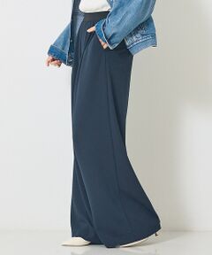 Rouge vif la cle / ルージュ・ヴィフ ラクレ パンツ | 【人気追加】ストレッチダンボールタックワイドパンツ