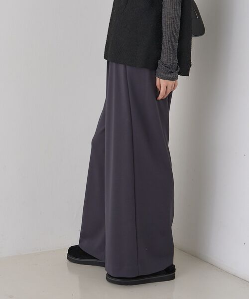 Rouge vif la cle / ルージュ・ヴィフ ラクレ パンツ | 【人気追加】ストレッチダンボールタックワイドパンツ | 詳細2