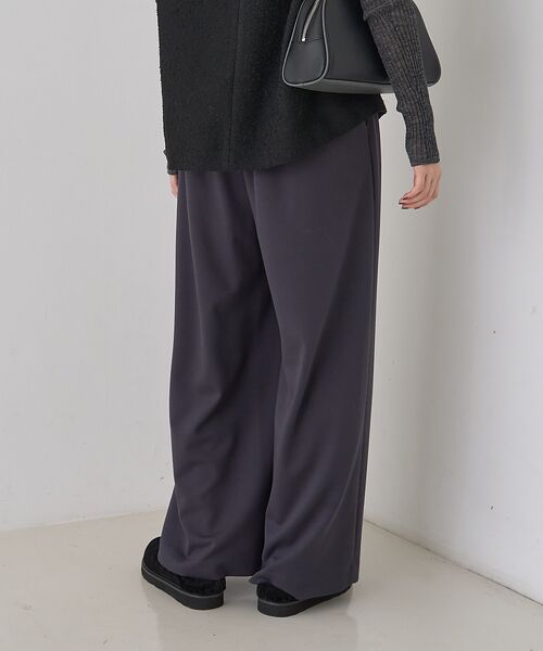 Rouge vif la cle / ルージュ・ヴィフ ラクレ パンツ | 【人気追加】ストレッチダンボールタックワイドパンツ | 詳細3