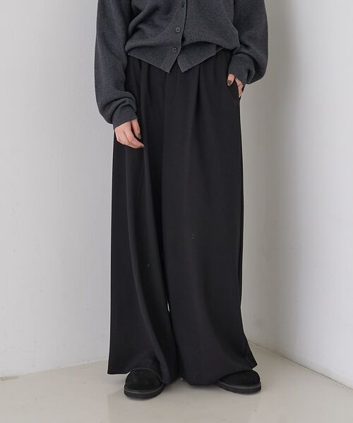 Rouge vif la cle / ルージュ・ヴィフ ラクレ パンツ | 【人気追加】ストレッチダンボールタックワイドパンツ | 詳細15