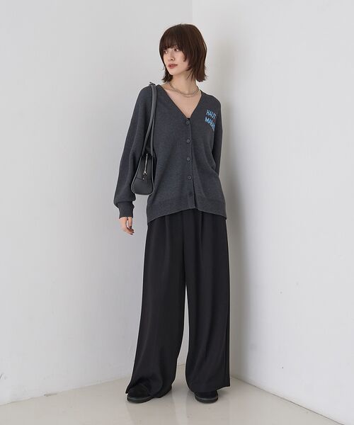 Rouge vif la cle / ルージュ・ヴィフ ラクレ パンツ | 【人気追加】ストレッチダンボールタックワイドパンツ | 詳細16