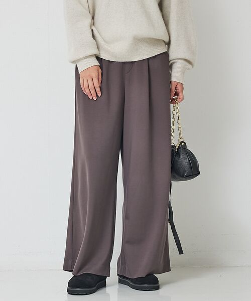 Rouge vif la cle / ルージュ・ヴィフ ラクレ パンツ | 【人気追加】ストレッチダンボールタックワイドパンツ | 詳細29