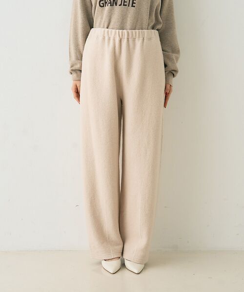 Rouge vif la cle / ルージュ・ヴィフ ラクレ パンツ | ウール起毛ジャージーカーブパンツ | 詳細10