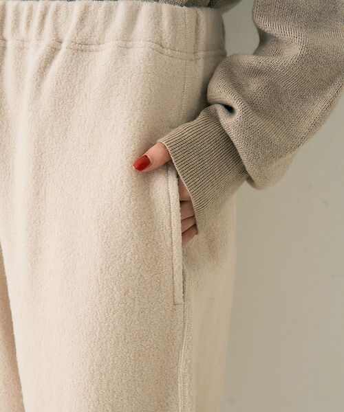 Rouge vif la cle / ルージュ・ヴィフ ラクレ パンツ | ウール起毛ジャージーカーブパンツ | 詳細16