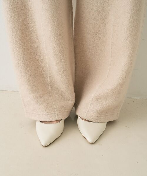 Rouge vif la cle / ルージュ・ヴィフ ラクレ パンツ | ウール起毛ジャージーカーブパンツ | 詳細18