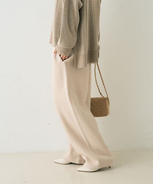 Rouge vif la cle / ルージュ・ヴィフ ラクレ パンツ | ウール起毛ジャージーカーブパンツ | 詳細4