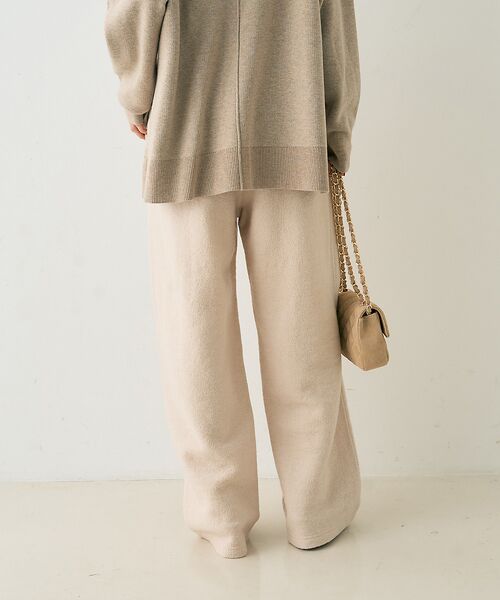 Rouge vif la cle / ルージュ・ヴィフ ラクレ パンツ | ウール起毛ジャージーカーブパンツ | 詳細5