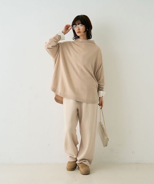 Rouge vif la cle / ルージュ・ヴィフ ラクレ パンツ | ウール起毛ジャージーカーブパンツ | 詳細8