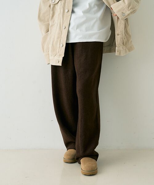 Rouge vif la cle / ルージュ・ヴィフ ラクレ パンツ | ウール起毛ジャージーカーブパンツ | 詳細21