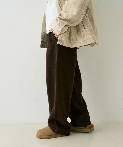 Rouge vif la cle / ルージュ・ヴィフ ラクレ パンツ | ウール起毛ジャージーカーブパンツ | 詳細22