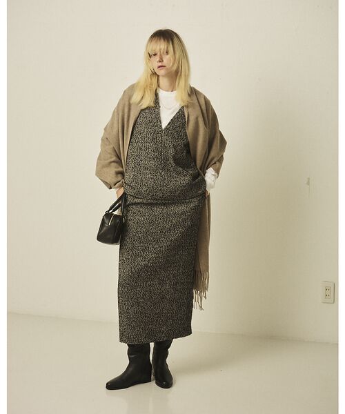 Rouge vif la cle / ルージュ・ヴィフ ラクレ ロング・マキシ丈スカート | 【セットアップ対応】ポリウーリングカルセタイトスカート | 詳細10