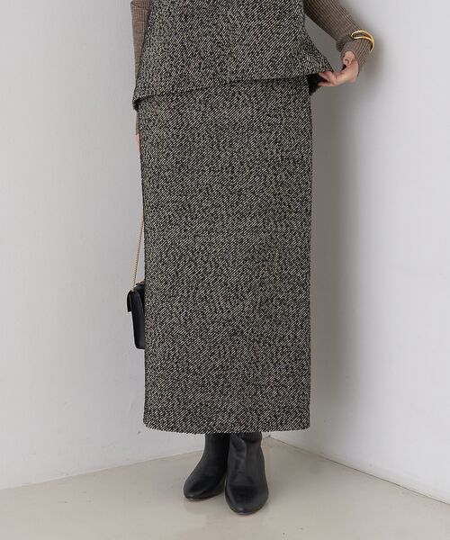 Rouge vif la cle / ルージュ・ヴィフ ラクレ ロング・マキシ丈スカート | 【セットアップ対応】ポリウーリングカルセタイトスカート | 詳細2