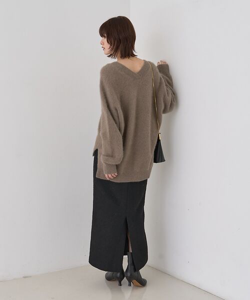 Rouge vif la cle / ルージュ・ヴィフ ラクレ ロング・マキシ丈スカート | 【セットアップ対応】ポリウーリングカルセタイトスカート | 詳細29