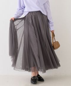 Rouge vif la cle / ルージュ・ヴィフ ラクレ ロング・マキシ丈スカート | 【2025AW新作】【ロングセラー】チュールマチフレアスカート