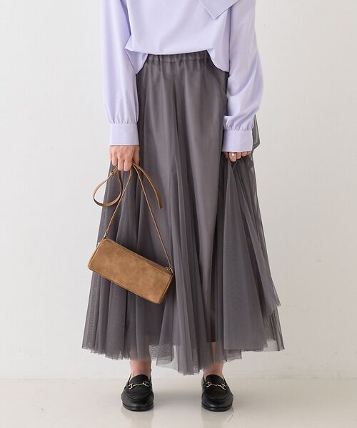 Rouge vif la cle / ルージュ・ヴィフ ラクレ ロング・マキシ丈スカート | 【2025AW新作】【ロングセラー】チュールマチフレアスカート | 詳細1