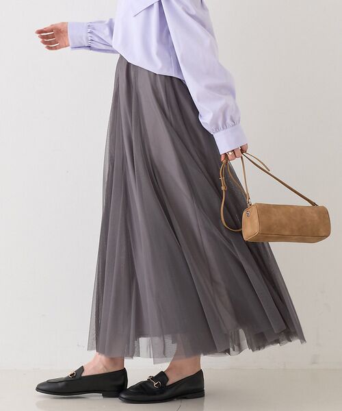 Rouge vif la cle / ルージュ・ヴィフ ラクレ ロング・マキシ丈スカート | 【2025AW新作】【ロングセラー】チュールマチフレアスカート | 詳細3