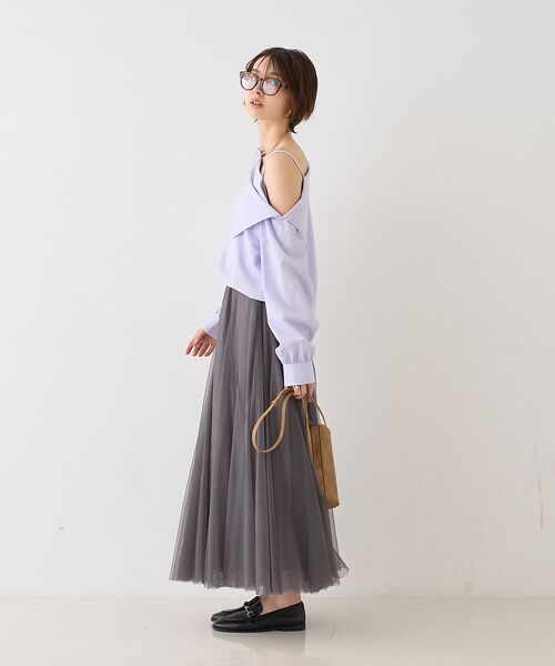 Rouge vif la cle / ルージュ・ヴィフ ラクレ ロング・マキシ丈スカート | 【2025AW新作】【ロングセラー】チュールマチフレアスカート | 詳細7