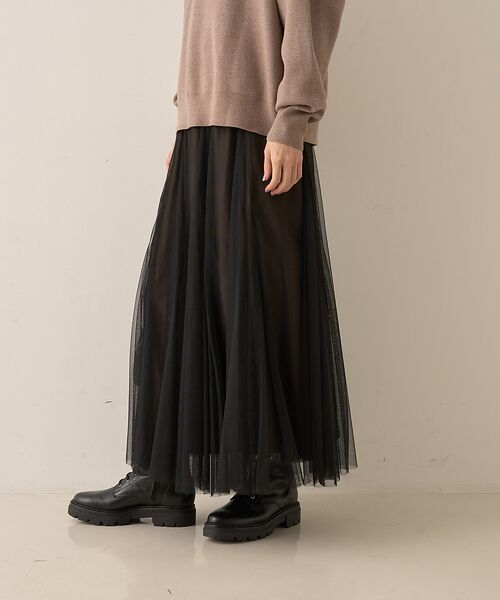 Rouge vif la cle / ルージュ・ヴィフ ラクレ ロング・マキシ丈スカート | 【2025AW新作】【ロングセラー】チュールマチフレアスカート | 詳細14