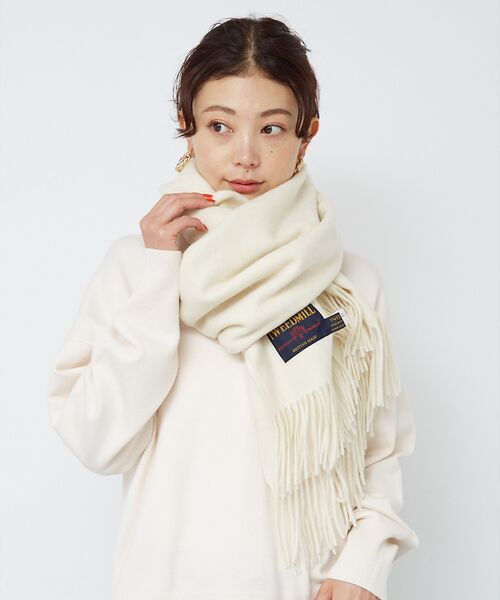 Rouge vif la cle / ルージュ・ヴィフ ラクレ マフラー・ショール・スヌード・ストール | 【定番人気】【2025AW新作】【TWEEDMILL/ツイードミル】大判ストール | 詳細4