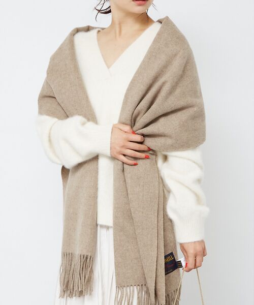 Rouge vif la cle / ルージュ・ヴィフ ラクレ マフラー・ショール・スヌード・ストール | 【定番人気】【2025AW新作】【TWEEDMILL/ツイードミル】大判ストール | 詳細19