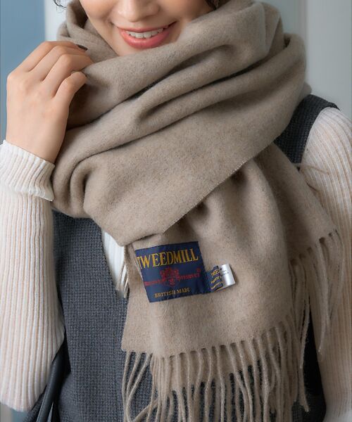 Rouge vif la cle / ルージュ・ヴィフ ラクレ マフラー・ショール・スヌード・ストール | 【定番人気】【2025AW新作】【TWEEDMILL/ツイードミル】大判ストール | 詳細17
