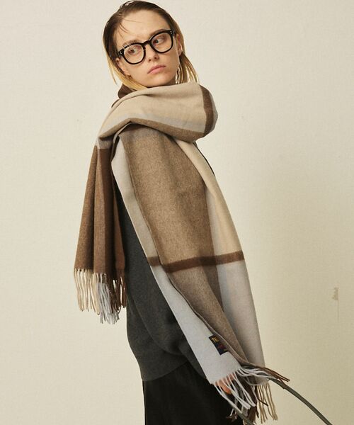 Rouge vif la cle / ルージュ・ヴィフ ラクレ マフラー・ショール・スヌード・ストール | 【定番人気】【2025AW新作】【TWEEDMILL/ツイードミル】大判ストール | 詳細6