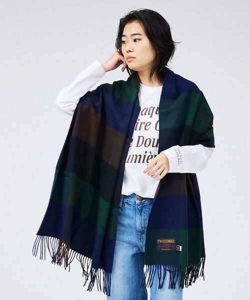 Rouge vif la cle / ルージュ・ヴィフ ラクレ マフラー・ショール・スヌード・ストール | 【定番人気】【2025AW新作】【TWEEDMILL/ツイードミル】大判ストール | 詳細29