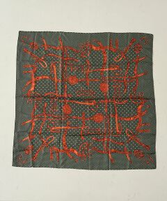Rouge vif la cle / ルージュ・ヴィフ ラクレ バンダナ・スカーフ | 【manipuri/マニプリ】ドットビット大判シルクスカーフ　88×88