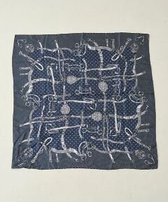 Rouge vif la cle / ルージュ・ヴィフ ラクレ バンダナ・スカーフ | 【manipuri/マニプリ】ドットビット大判シルクスカーフ　88×88